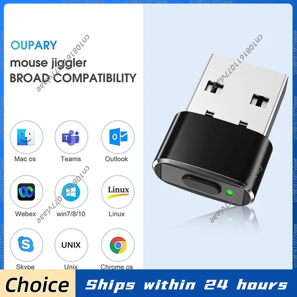 

USB Mini Mouse Jiggler Undetectable Silent Mouse Mover ON/Off Button Automatic Move Simulators For Keeping Computer Active