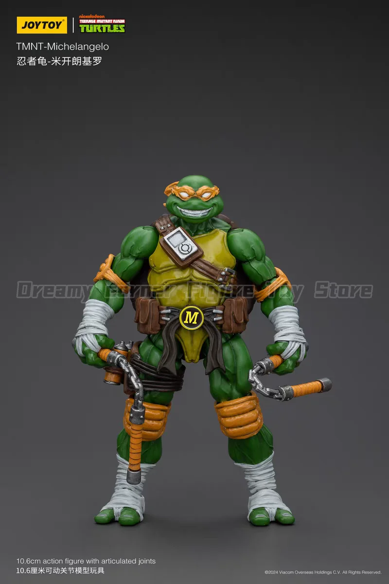 【In Stock】JOYTOY TMNT-Leonardo Raphael Michelangelo Donatello 1/18 Action Figure