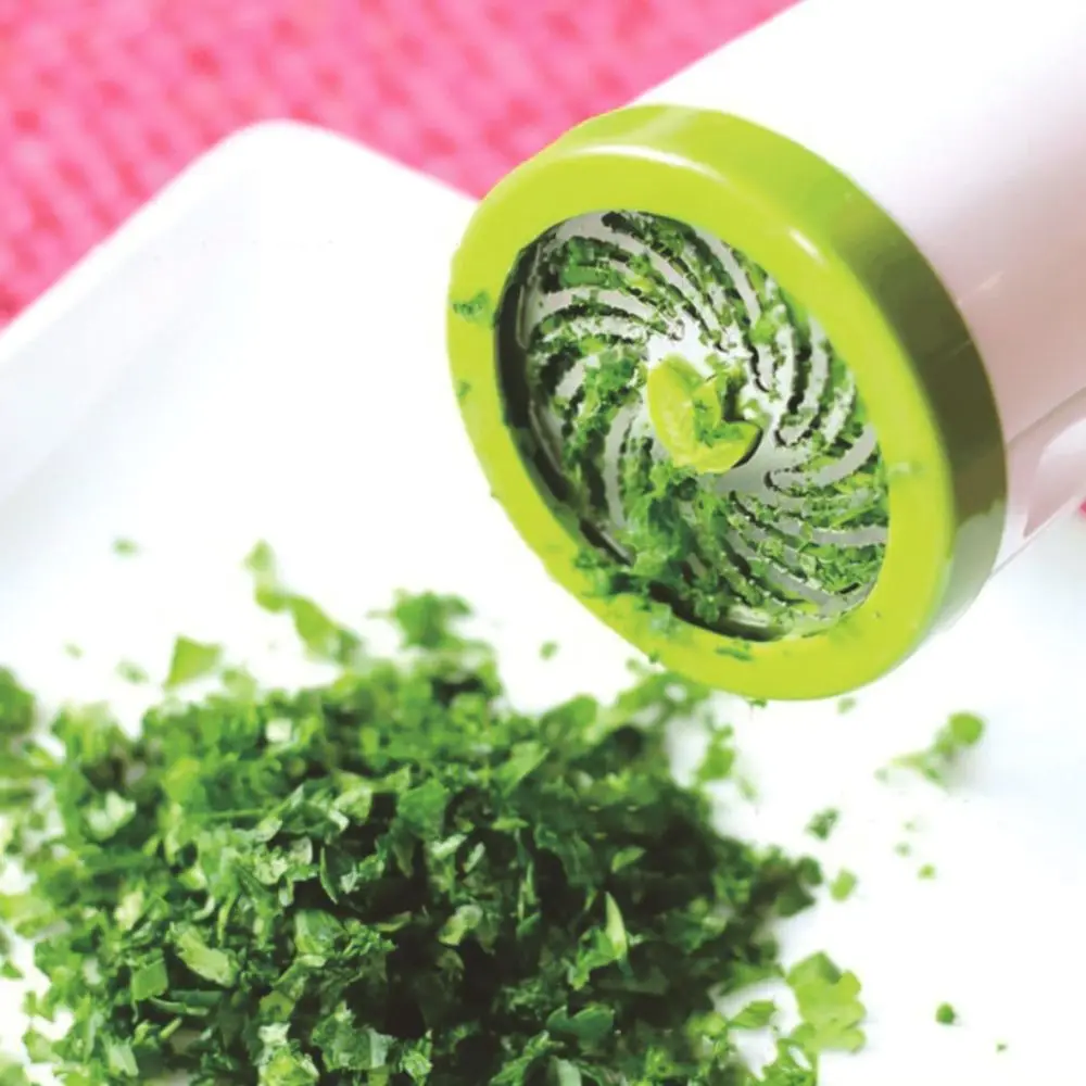 Kitchen Spice Grinder Manual Herb Chopper Vegetable Mill Parsley Mincer Hand Operated Cooking Tool Compact Shredder
