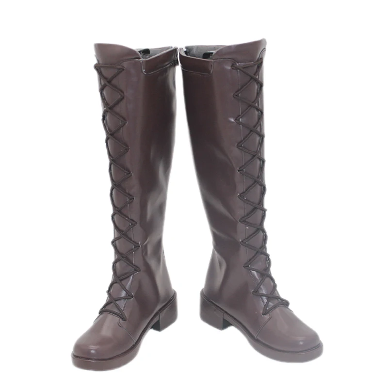 أحذية تنكرية للدور الحامض أحذية كرنفال الهالوين أحذية PU بنية مصنوعة حسب الطلب بأي حجم