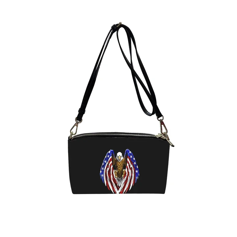 

eagle painting PU Crossbody Bag 2023 New Women's Fashion Shoulder Bag Minimalist Small Square Bag for Women