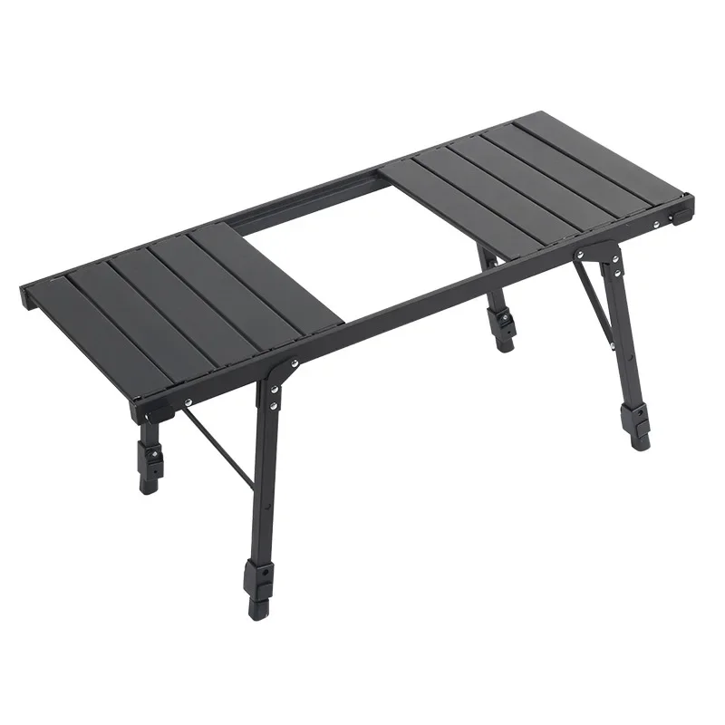 Easy-Carry Folding Table Camping Lightweight Outdoor Camping Lifting Table Aluminum Barbecue Folding Camping Table