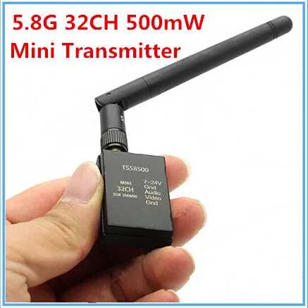 

FPV 40 Channel 5.8G 500mw Mini Micro Video Transmitter For TS58500 Internal Pin Internal Hole Best FPV Video Transmitter