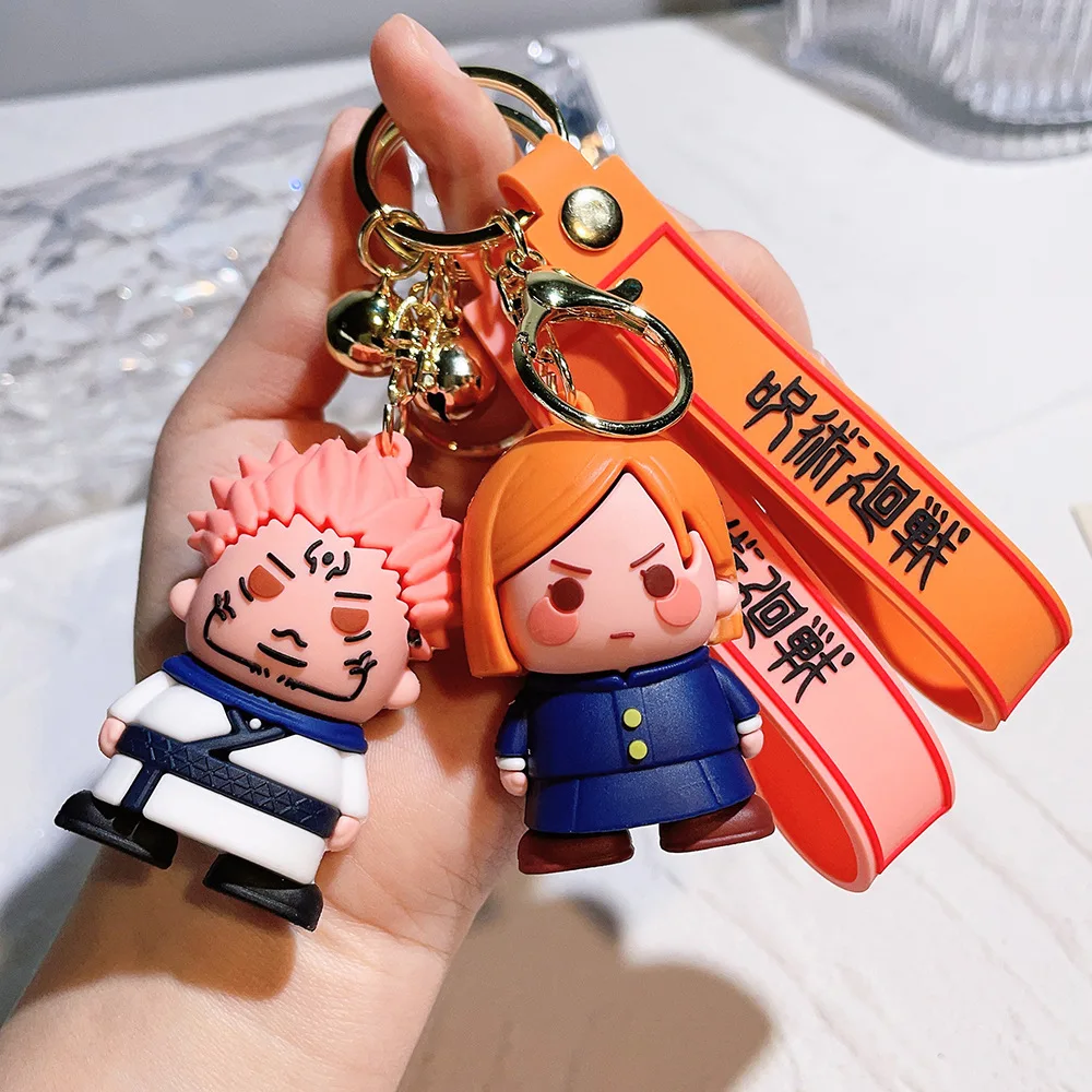 Jujutsu Kaisen 2024 Versión Q Gojo Satoru Itadori Yuji Llavero Figura Gashapon Anime Coleccionable Juguete de Exhibición Modelo Caja Sorpresa