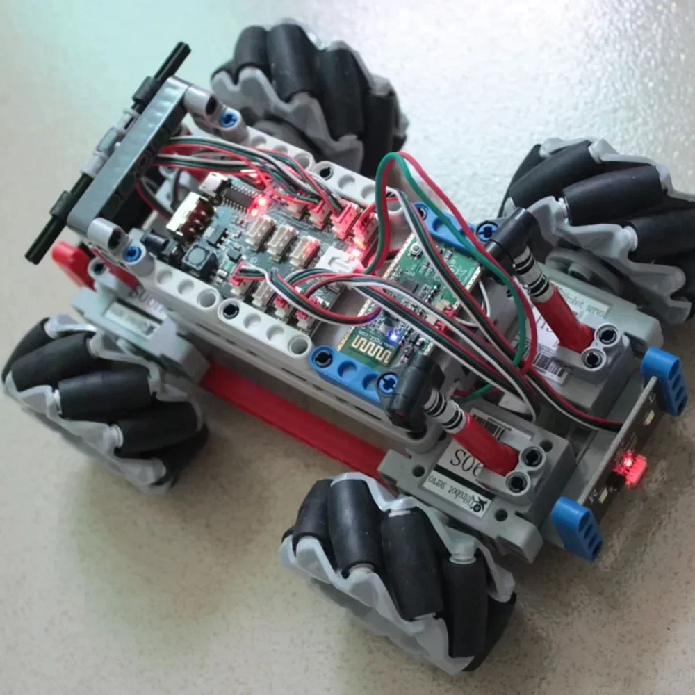 2KG Motor Servo blok bangunan 180 ° 360 ° gir logam Digital torsi tinggi kompatibel dengan Program goresan Mixly Support legoeds