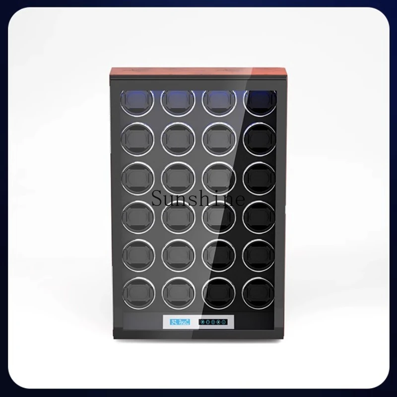

Automatic watch shaker Mechanical household professional anti-magnetic solid wood vertical 12-digit watch storage touch screen