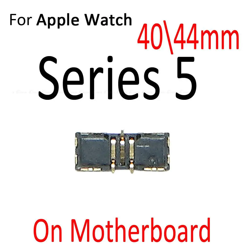 Conector de Bateria FPC Inline Suporte de Contato para Apple Watch Series 1 2 3 4 SE 5 6 7 8 S8 S7 S6 On Logic Motherboard Cabo Flex