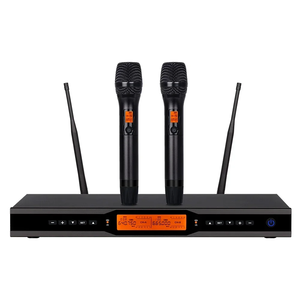 

T250 High Quality Microphones Professional Audio Video Lighting Indoor And Outdoor Karaoke UHF Wireless Mic Performances