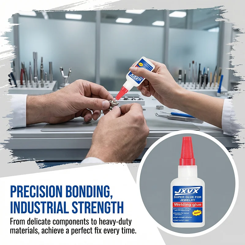 High Transparency Extra Strong Glue, Multi-Purpose Instant Strong Super Glue, Universal Super Glue, Powerful Instant Glue for Resin, Ceramics, Metal, Glass, Quick Drying, 35g