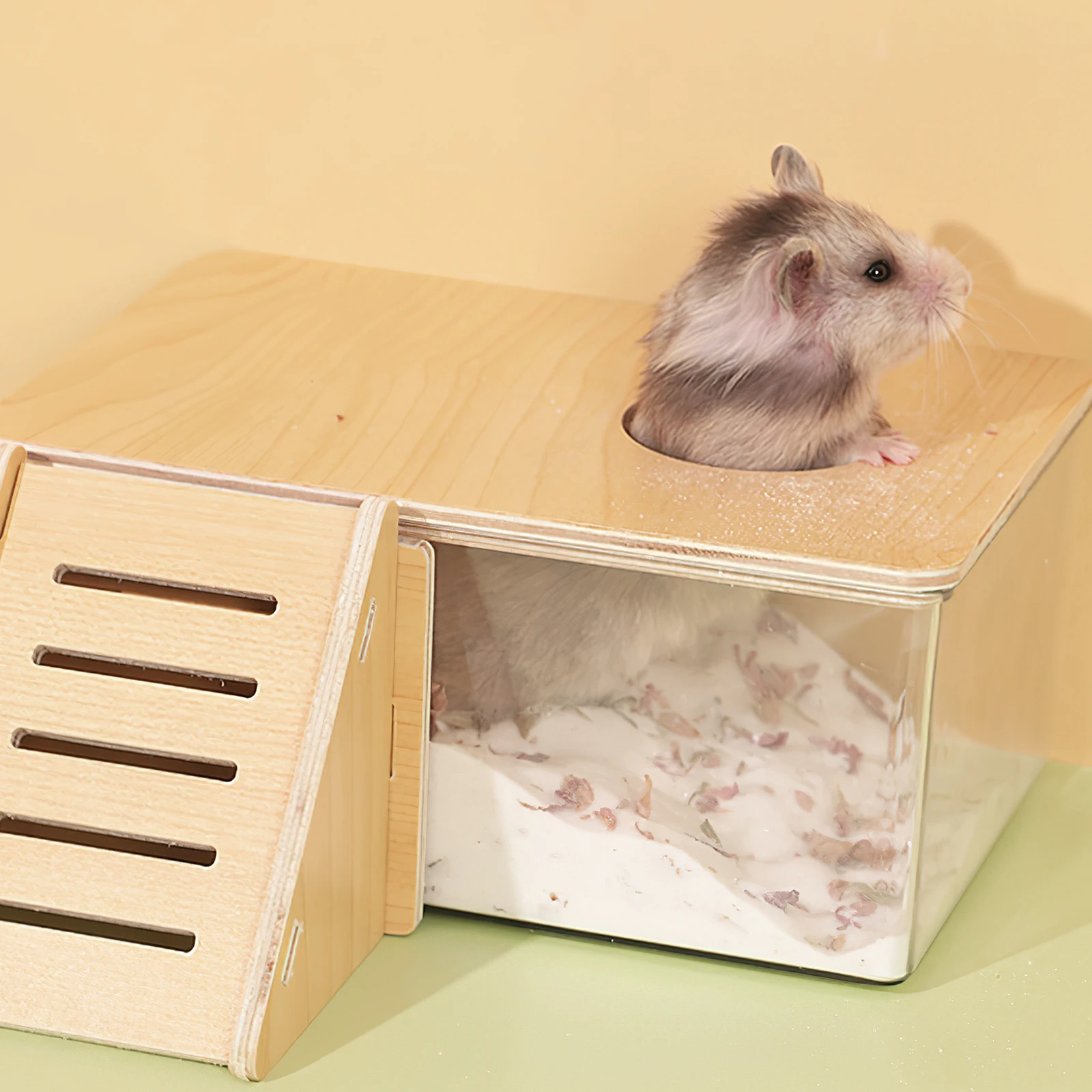

2pcs Hamster Sand Basin Bathroom Hamster Bathroom Dust Container for Small Pets Accessories Bath Box