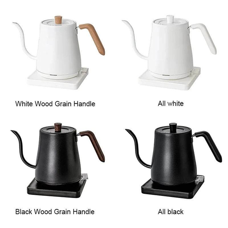 110V Electric Drip Coffee Kettle Stainless Steel Teapot Precise flow control Hand Drip Gooseneck Kettle Hand Brewed Coffee Pot