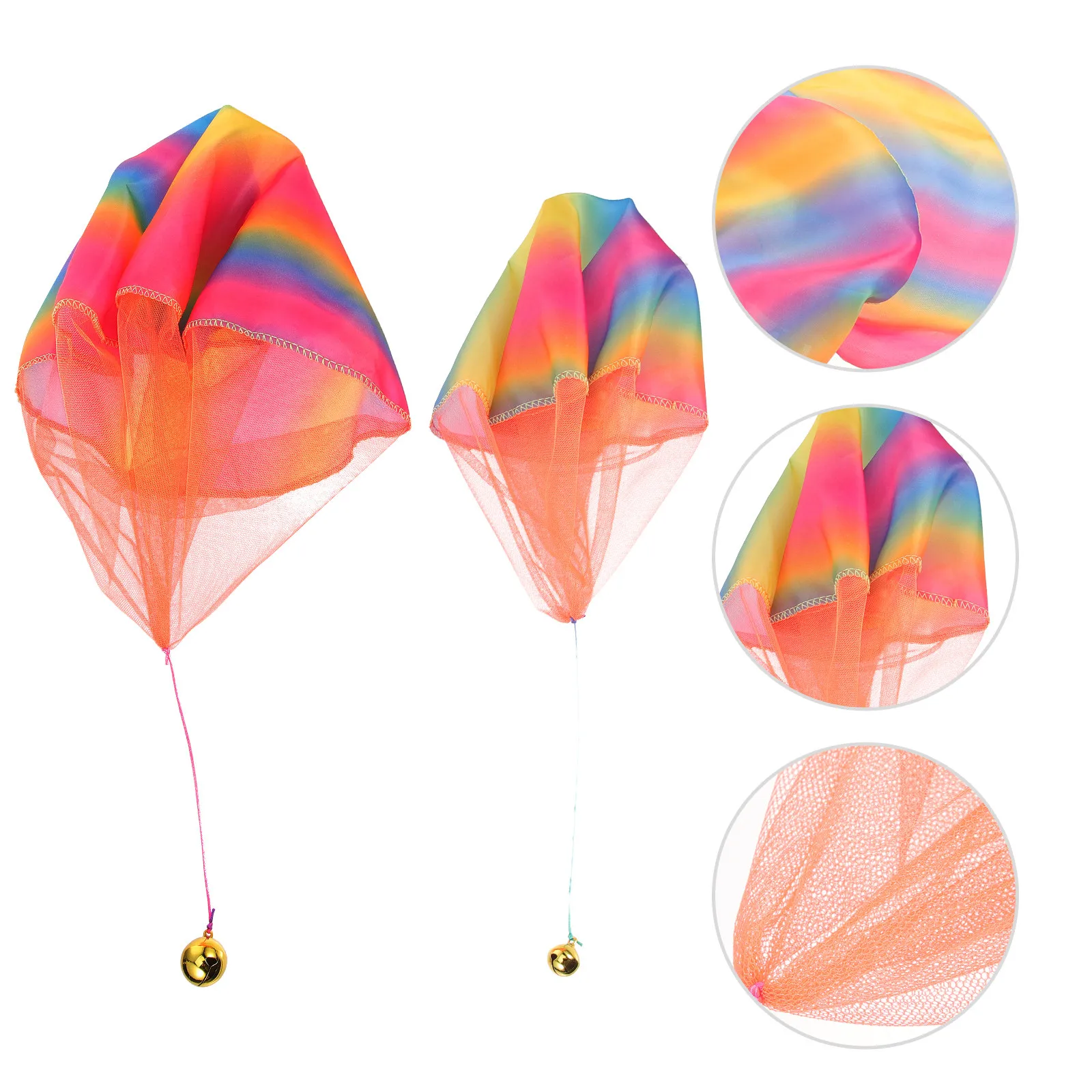 

2Pcs Children Parachute Simulation Colors Easy Throw Outdoor Play Parachute Flying for Kids Birthday Party Favor