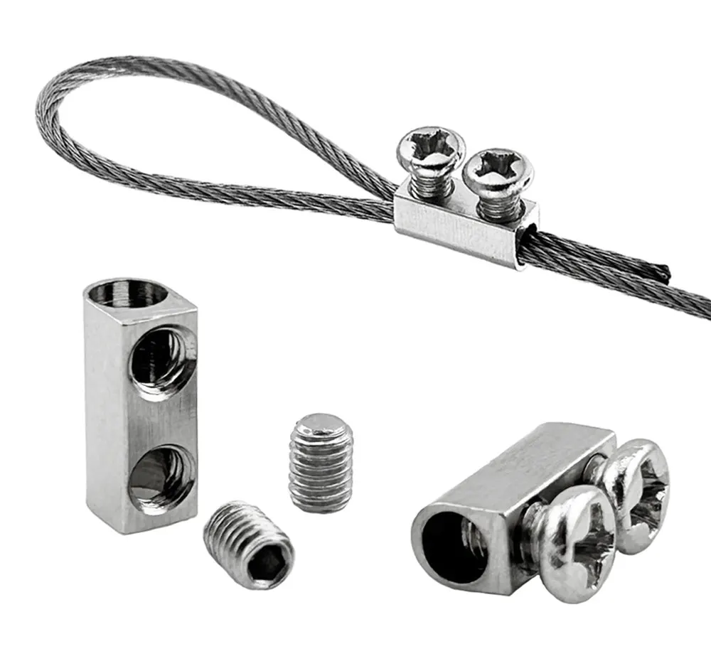 1-1,5 mm verstellbare Edelstahl-Drahtseilklemme/Kabelklemme zum Aufhängen und Befestigen von Hardware-Zubehör in Produkten – Detail 2