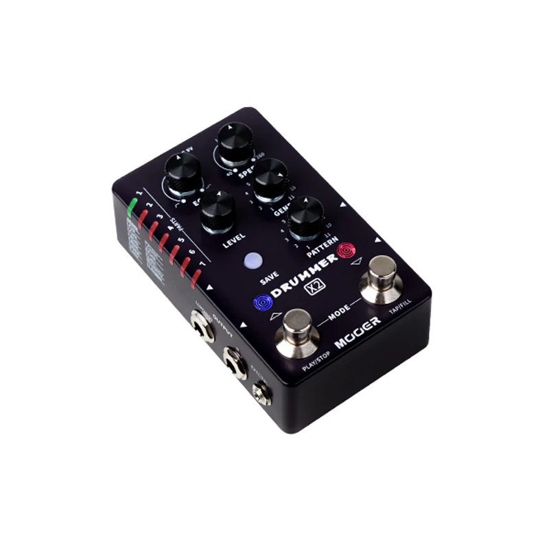 Mooer Drummer X2 Guitar Pedal Stereo Drum Machine Effect Pedal