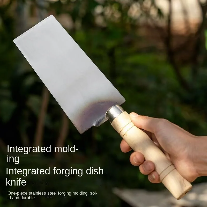 Special shovel stainless steel dish knife integrated dish molding integrated dish clay dish knife Long handle trowel grey knife