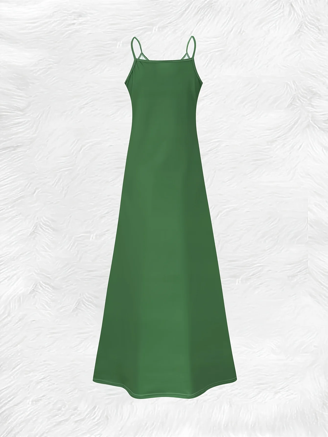 Printed Design Four Leaf Clover Print Four Seasons elegant style casual style sling dress