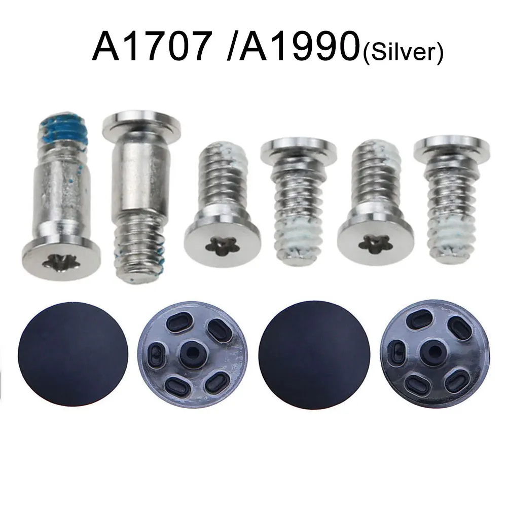 1Set Bottom Fall Abdeckung Schrauben Bottom Fall Gummi Füße Fuß Pad Für MacBook Pro Retina 13 "15" A1706 a1989 A1707 A1990 A1708