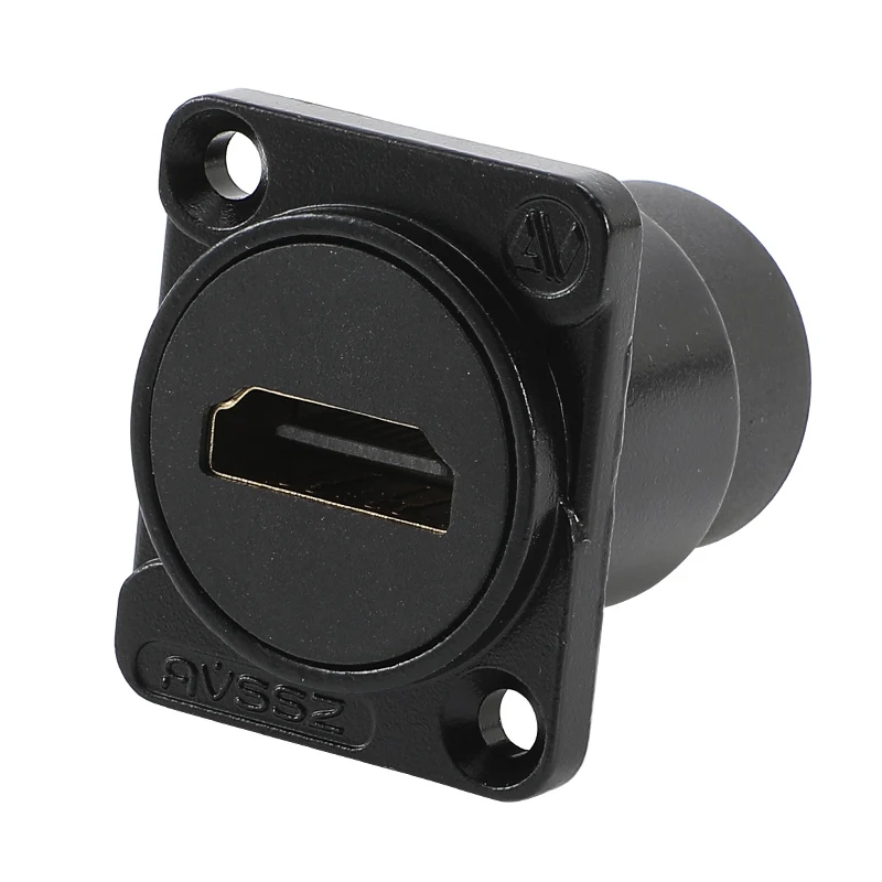 Type D HDMI 2.0 Plug Adapter 4K HD 90° Right Angle Female Docking Converter Stable Seat Chassis Audio Video Connector