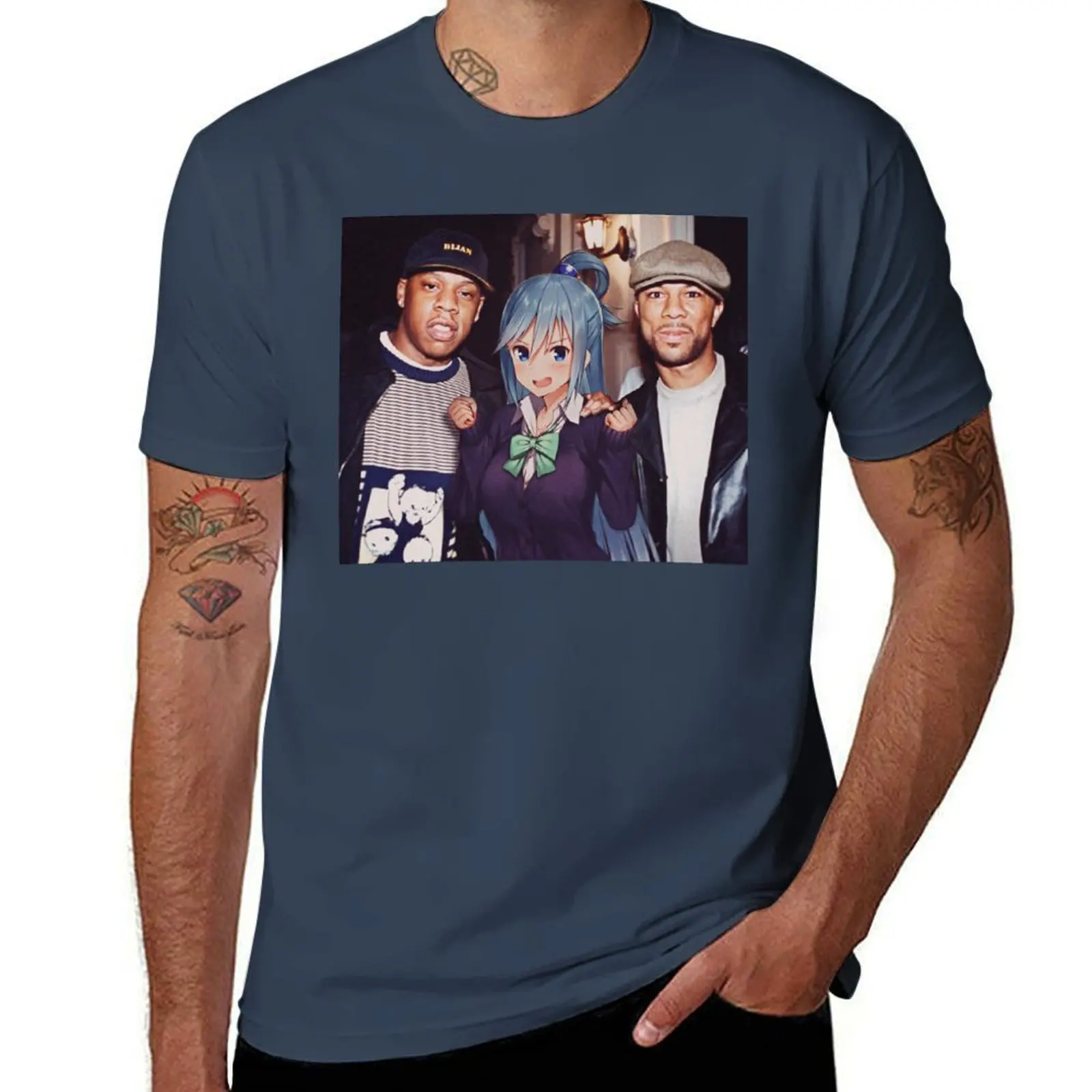 

Jay-z feat. Aqua T-Shirt Big Size Short Sleeve Casual Top