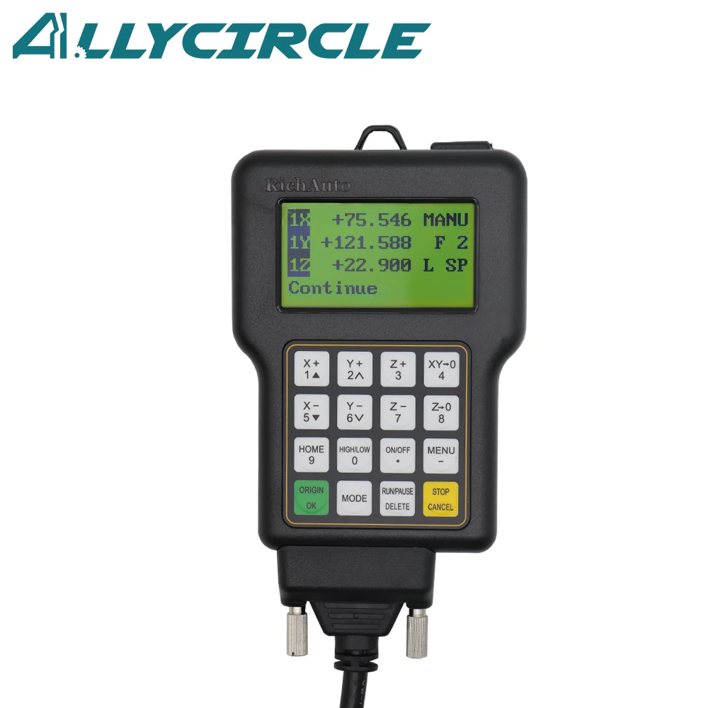 Original RichAuto DSP A11E CNC Controller 3 Axis Motion Controller Remote for CNC Router Engraving Cutting Machine