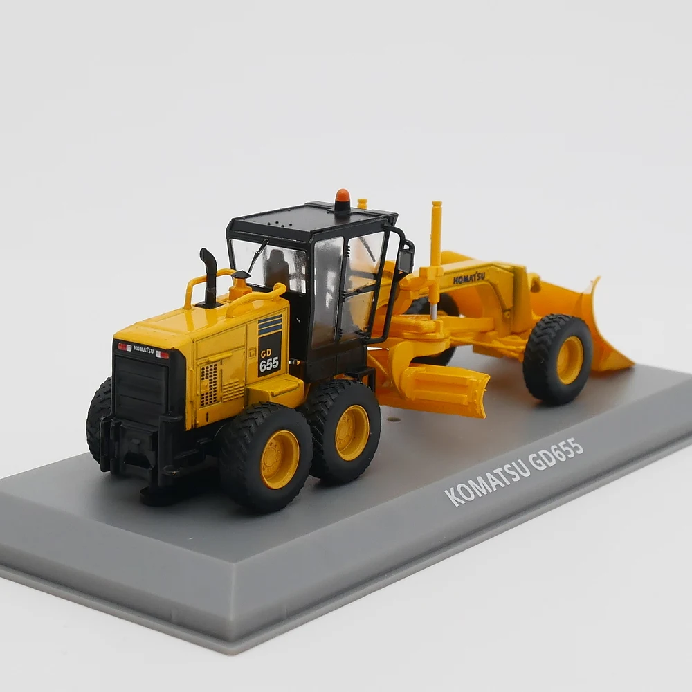 Diecast IXO 1:72 Schaal KOMATSU GD655 Komatsu Motor Grader Legering Model Auto Collectible Toy Gift Souvenir Display Ornament