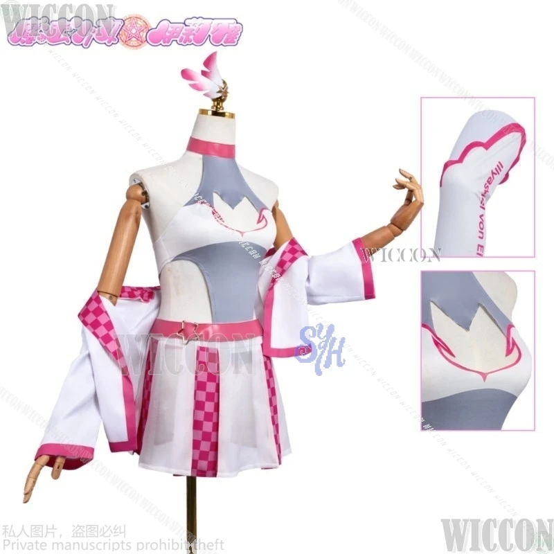 anime Fate/kaleid liner cosplay liner kawaii Racing pink sexy bikini mini dress coat sweet lovely lolita Halloween Festival Suit