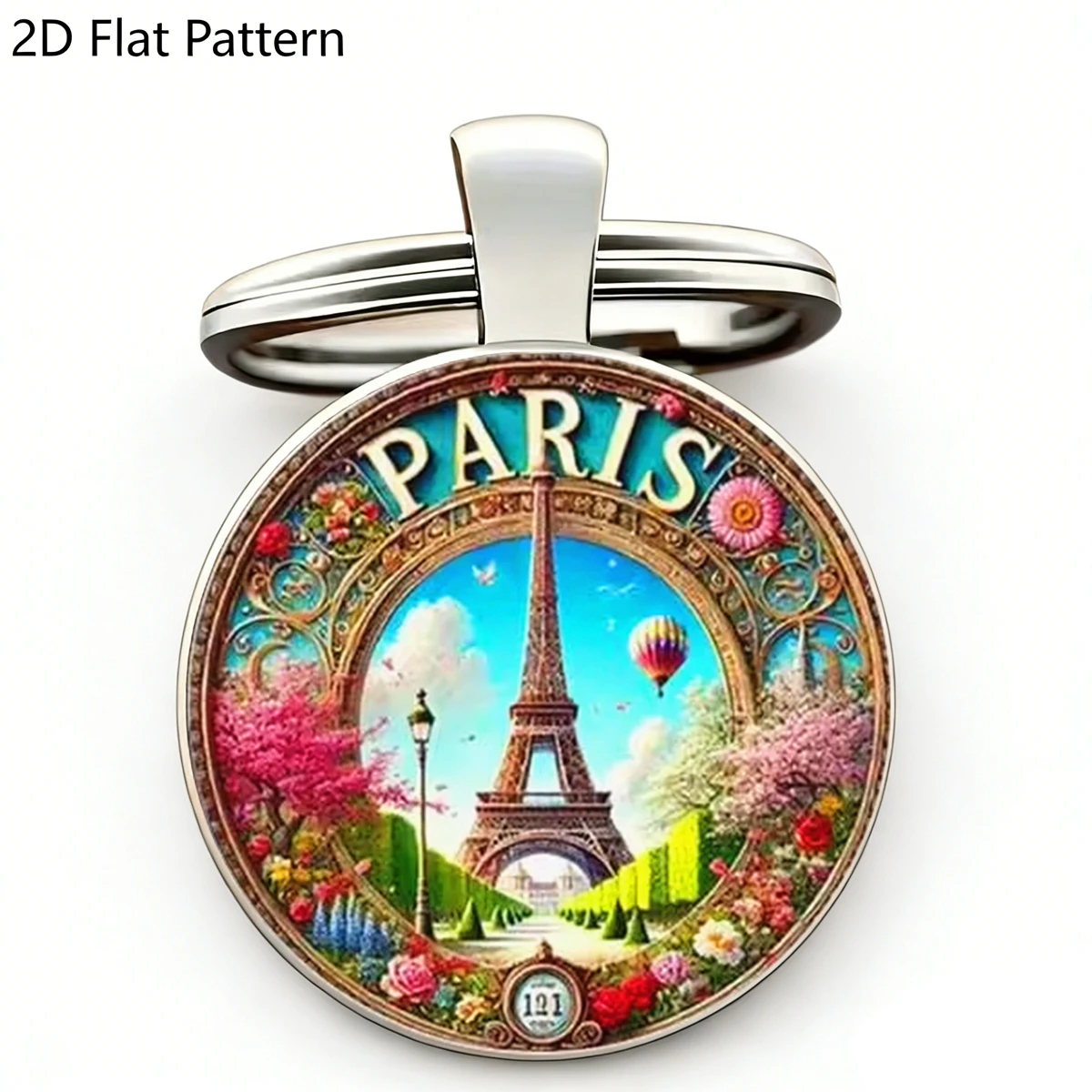1 llavero de la Torre Eiffel, diseño parisino encantador de estilo retro, llavero de recuerdo vintage de París, perfecto para viajeros a Francia