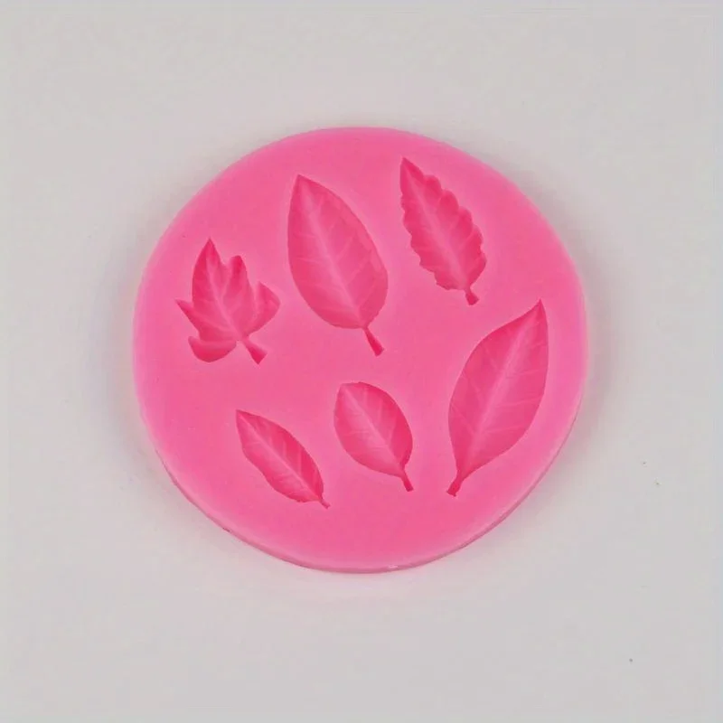 1Pc Silicone Lace Mat Banana Leaf Cake Mold 3D Craft Sugar Embossed Decorating Mould Baking Tool