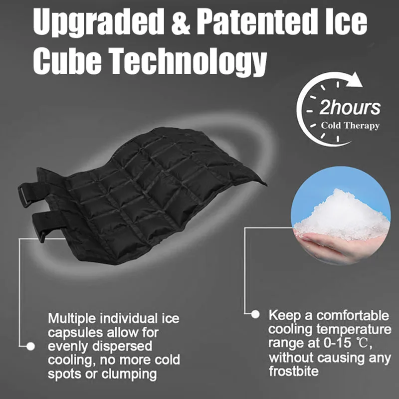 1 multi-cell black self-absorbent multi-functional hot compress ice pack Heating ice pack physiotherapy pain relief knee pads