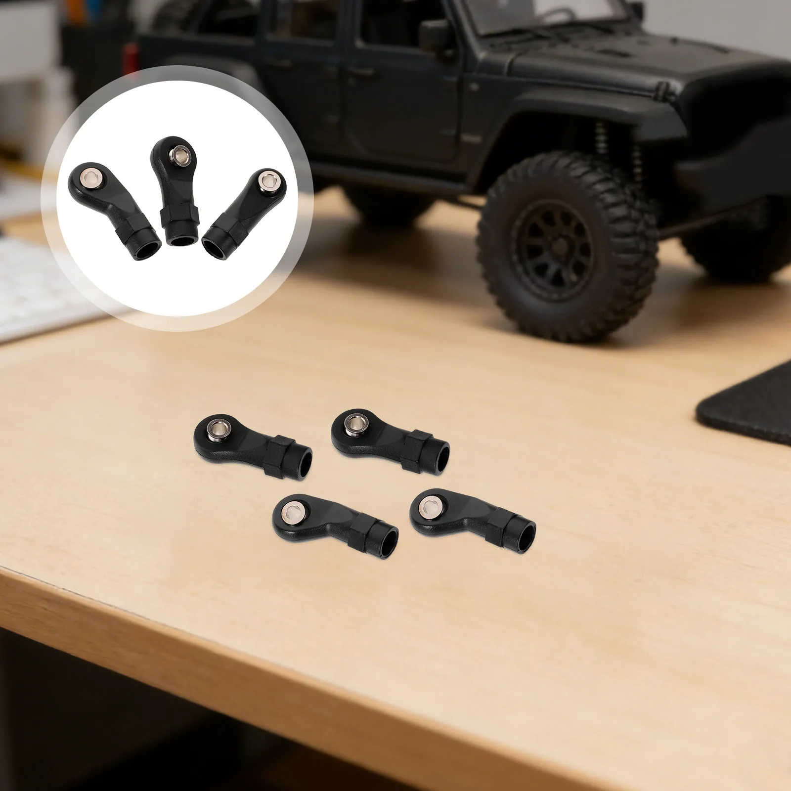30Pcs Rc Crawler Hardware Heavy Duty Rod Ends M4 Ball Linkage Suspension Link Joints for Scx10 Truck Stability Offroad Parts