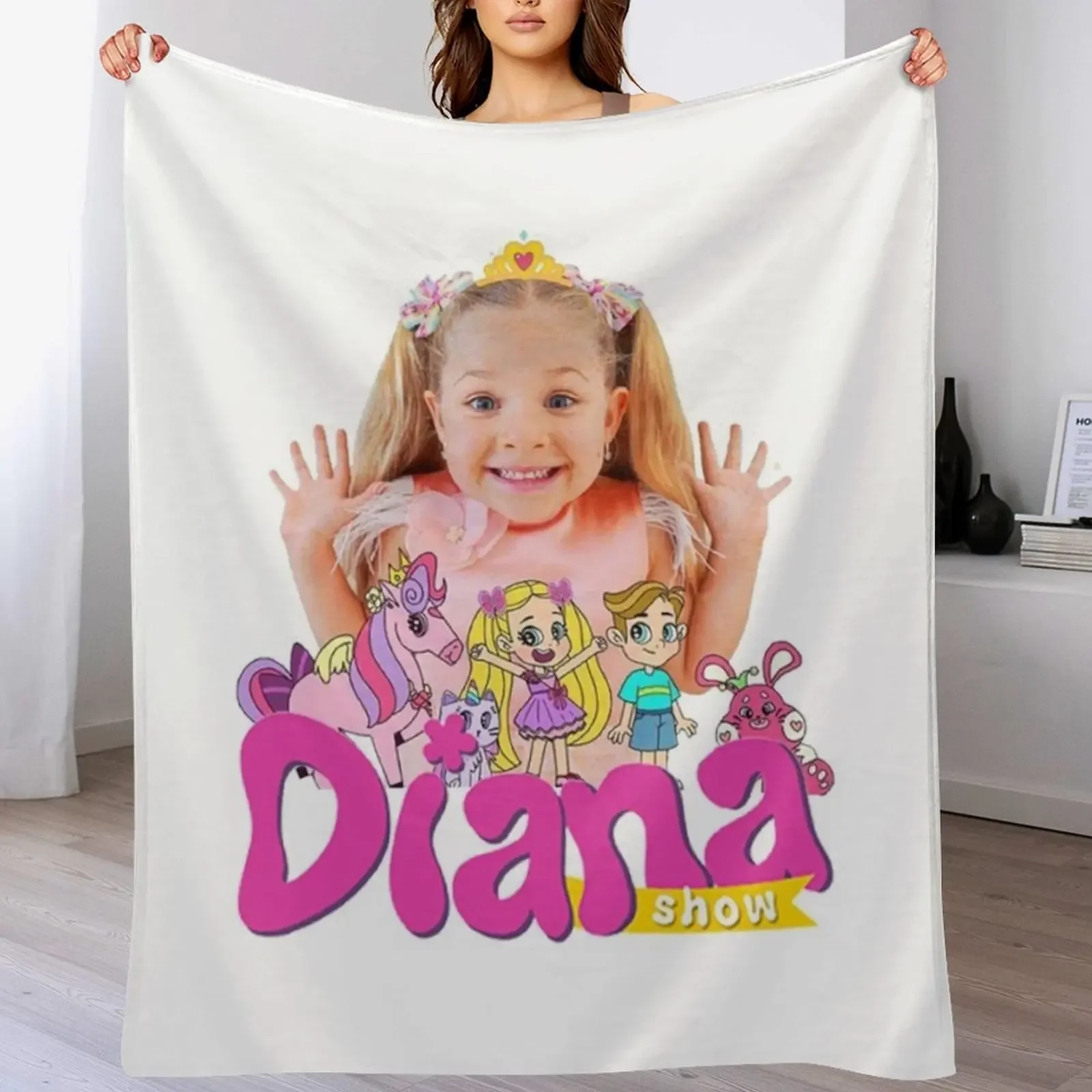 

The Kids Diana Show Throw Blanket Sofa Throw Decorative Sofas Summer Beddings Summer Blankets