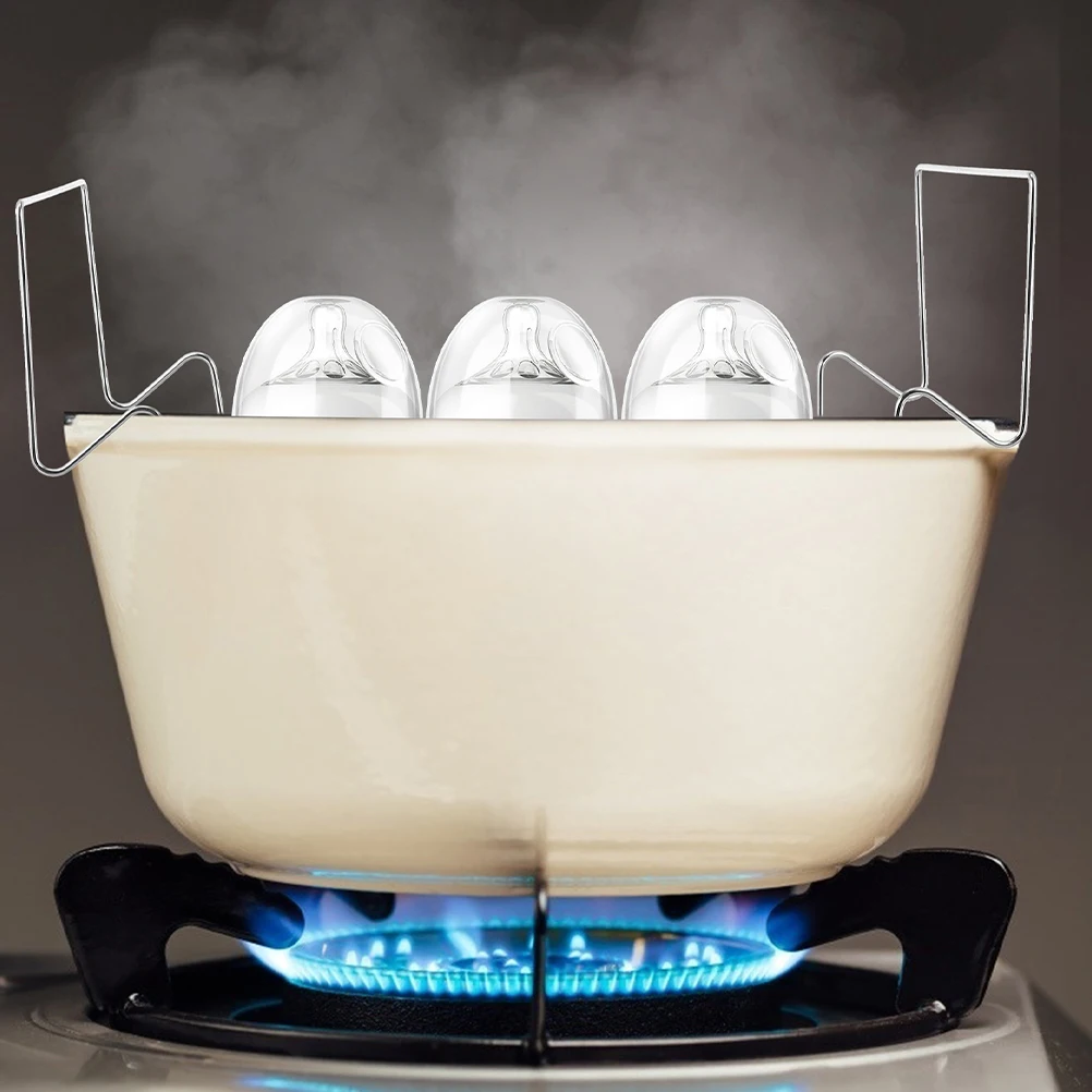 

2 шт. подставка для консервирования, держатель для банок из нержавеющей стали, консерв для водяной бани, многофункциональный, легко чистящийся, для домашнего использования, для хранения