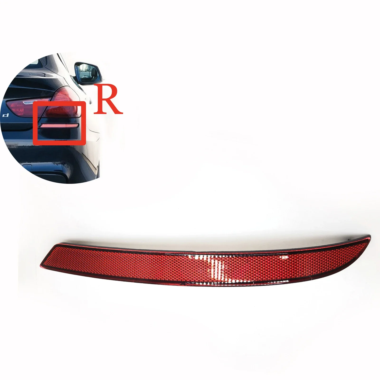 REAR Reflector LH&RH Fit 11-18 BMW 6 M6 series F06 F12 F13 640d 640dX 640i 640iX 650i 650iX bumper Driver Side