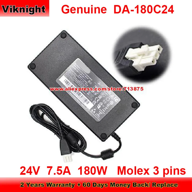 

Genuine DA-180C24 AC Adapter 24V 7.5A 180W Charger 3AA04209100 3AC01212300 Molex 3 pins Power Supply