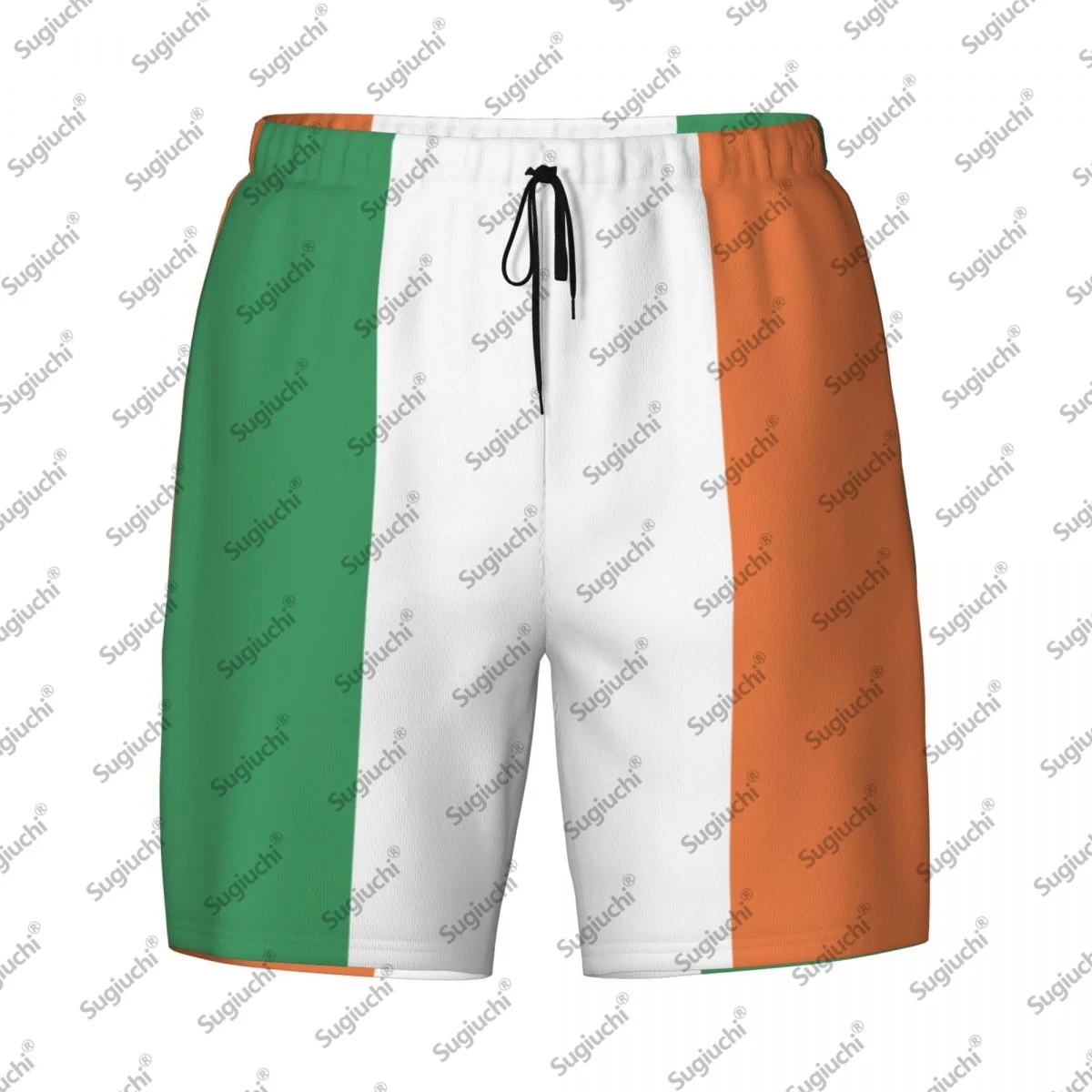 

2025 Мужские плавки с 3D принтом флага Ирландии, гавайские купальные пляжные шорты 2 в 1, быстросохнущие летние шорты для плавания с карманами