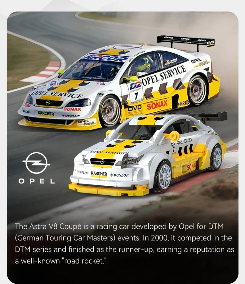 

Cada Officially Licensed 1:24 Building Blocks Car Set 305Pcs Bricks Super Racing Car Birthday Christmas Gift for Adult Boys