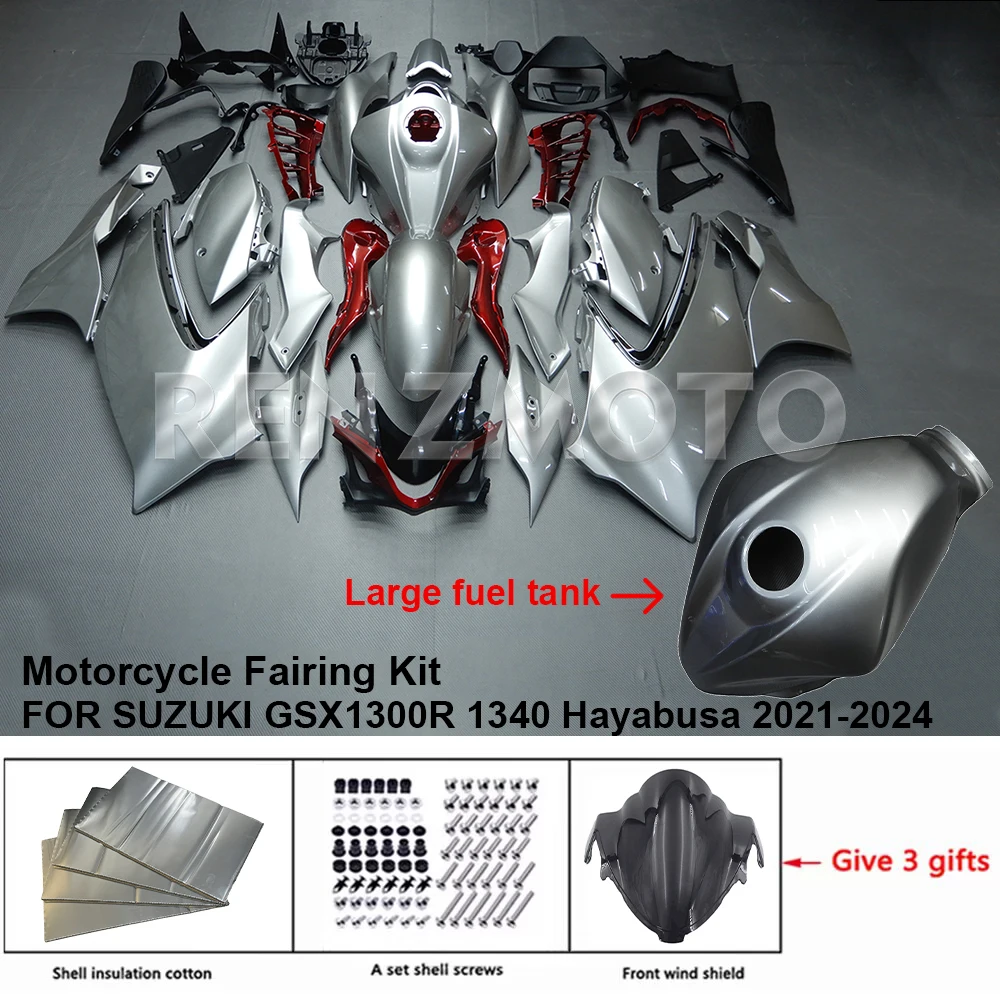 

For SUZUKI GSX1300R 1340 21-24 Motorcycle Large Fuel Tank Fairing Set Body Kit decoration Plastic Guard Plate Shell S1321-105a