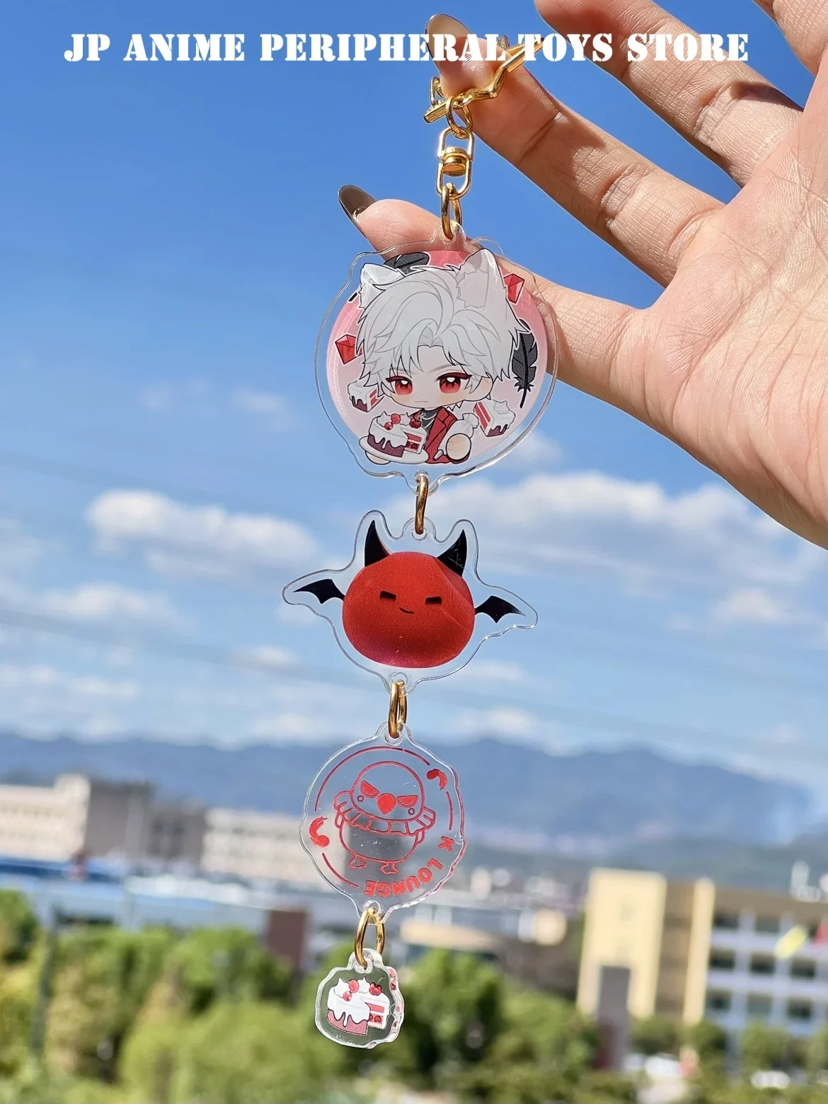 Game Love and Deepspace Acrylic Keychain Figure Zayne Rafayel Sylus Xavier Cute Keyring Backpack Car Keys Pendant Collect Gifts