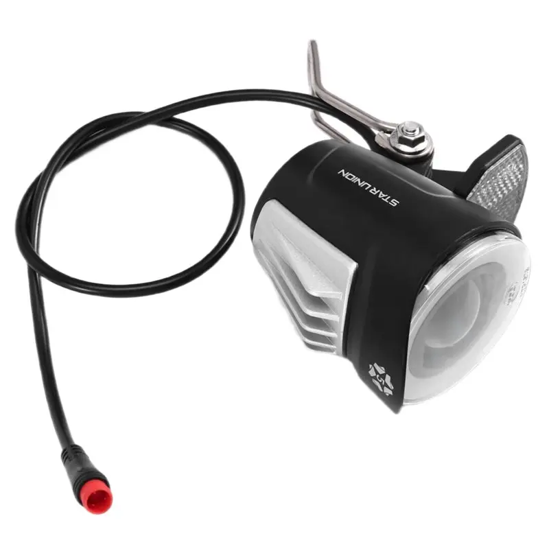 

AS98-Bicycle E-Bike Light 36/48V LED Headlight 5W Waterproof Electric Scooter Motorcycle Flashlight Lamp