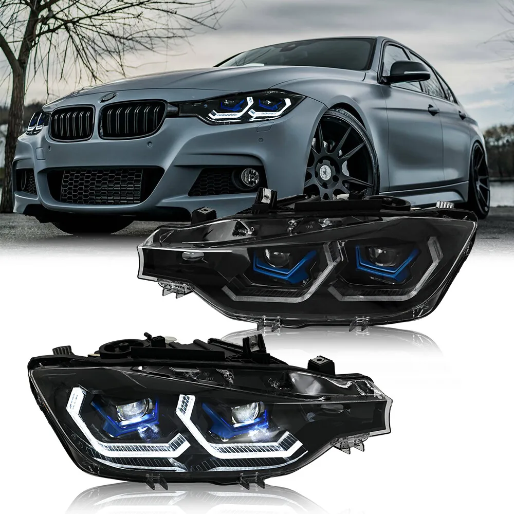 

1 пара светодиодных фар для BMW 3 серии F30 F31 2013-2019, передние фары в сборе, указатели поворота, передние фары