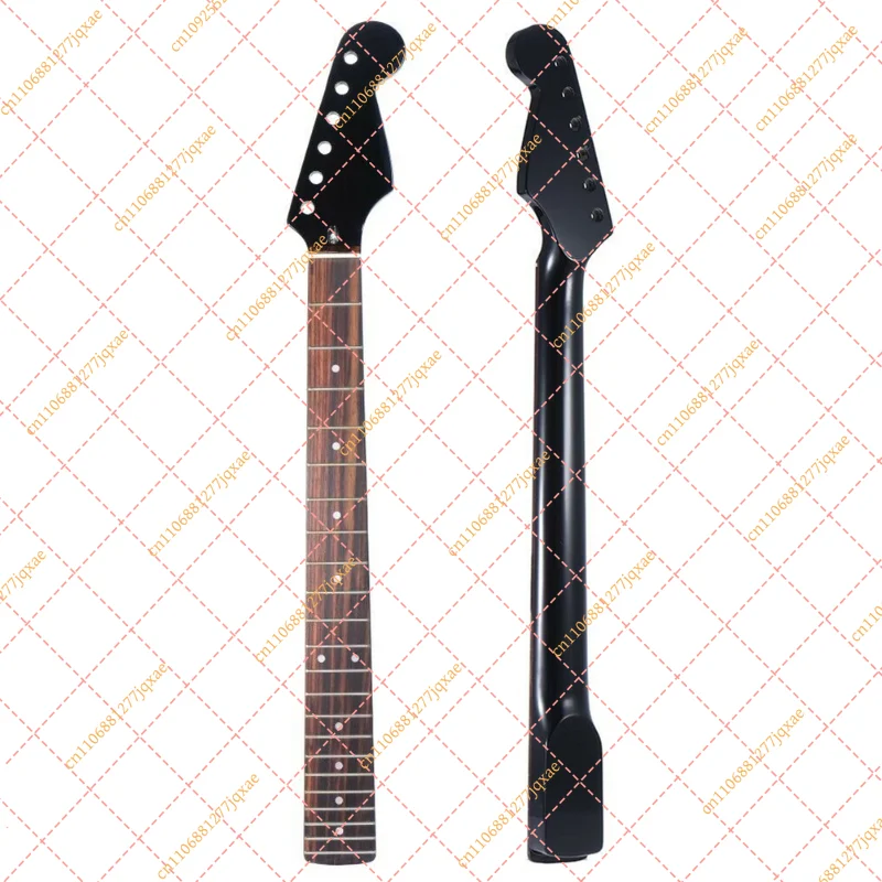 manche-de-guitare-st-stratocaster-22-frettes-en-erable-noir-avec-touche-en-palissandre-piece-de-rechange