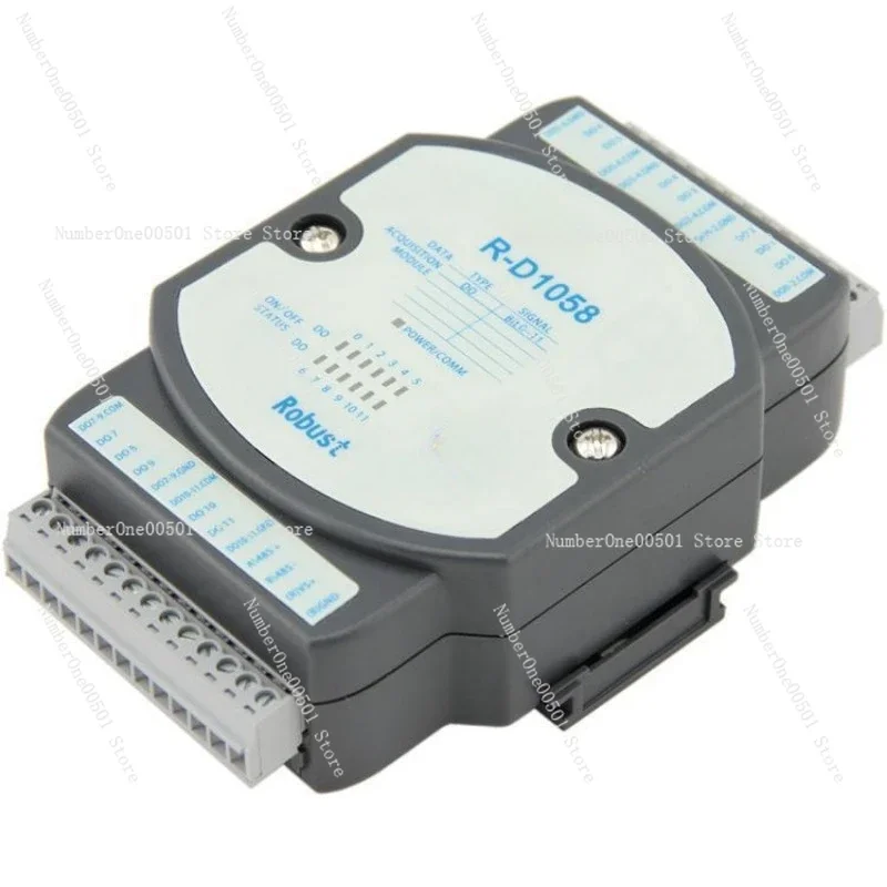 Serial port control 12-channel switching leakage output Modbus protocol 485 to digital signal output module;LBW11;