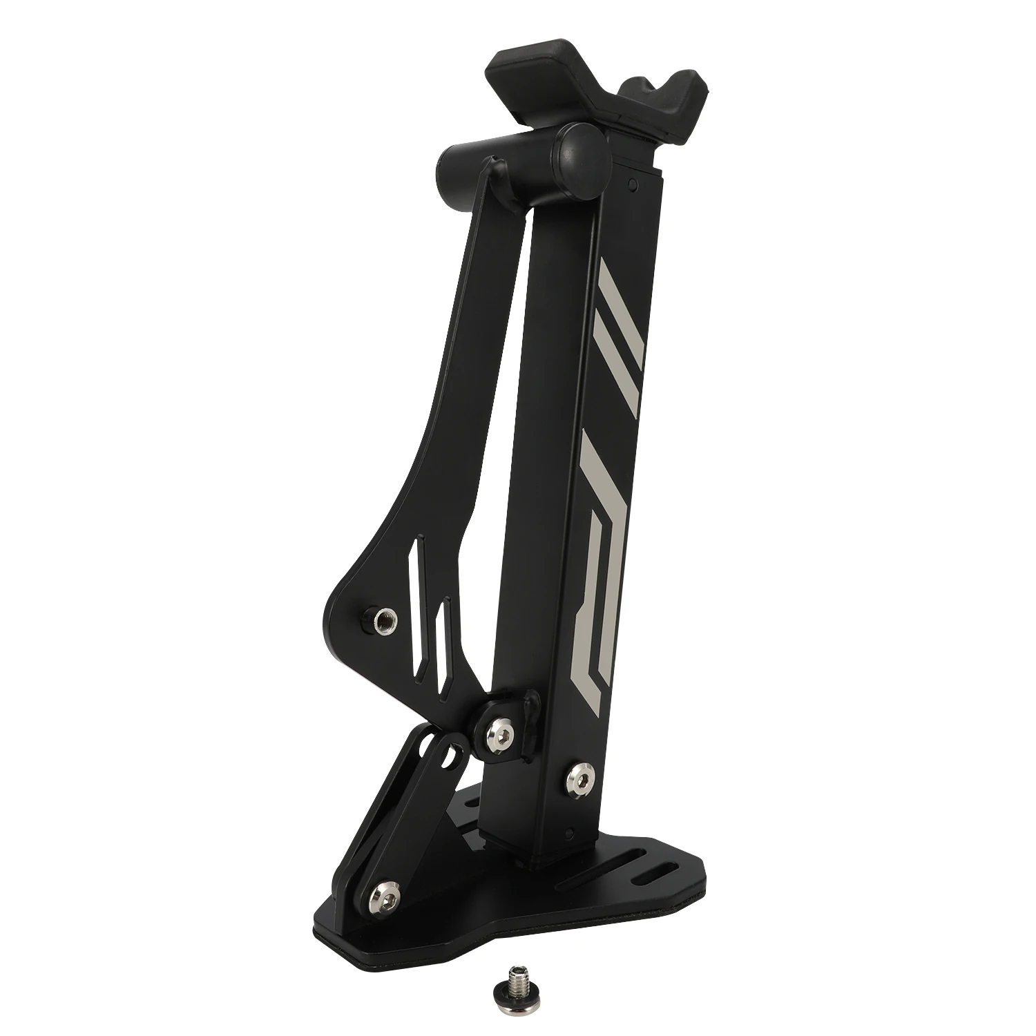 Soporte de Rueda para Moto con Elevador, Equilibrador y Freno de Bloqueo