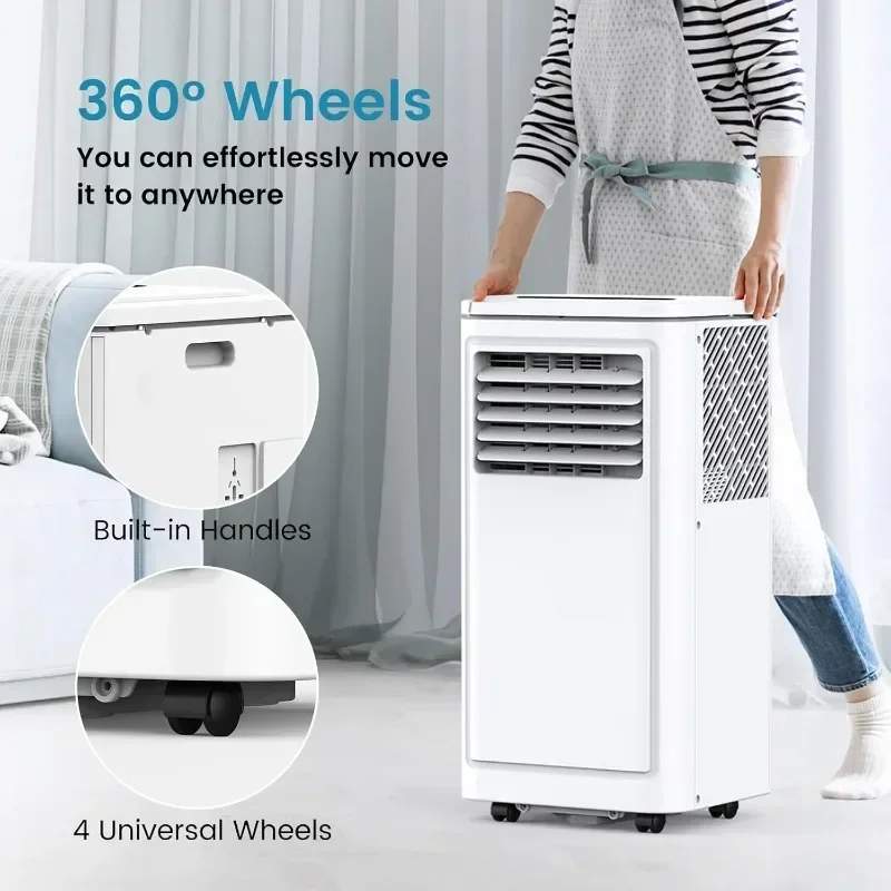 COWSAR Portable Air Conditioner Multi-Mode Room Air Conditioner with Remote Control Display Timer