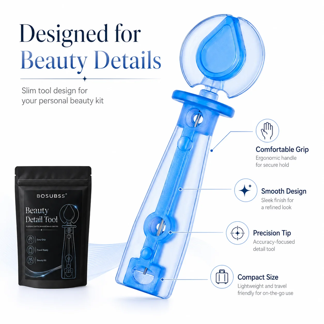 50PCS Beauty Detail Tool Compact Precision Personal Care Tool For Travel Beauty Kit And Daily Use view 2