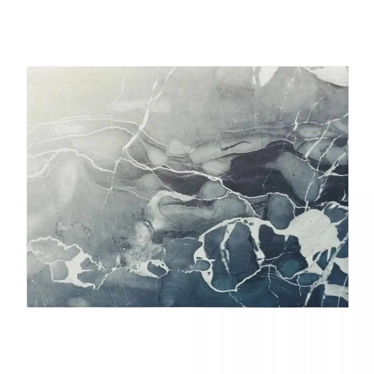 

Blue Sea Marble Throw Blanket Single Thermal Stuffeds for winter Blankets