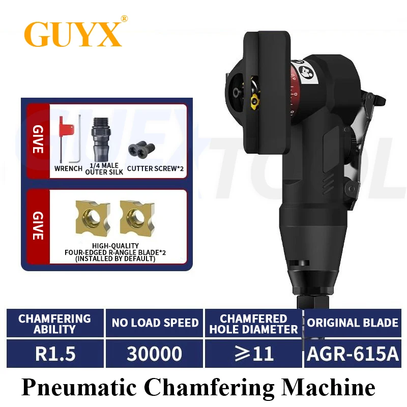 

Pneumatic Chamfering Machine Portable 45 Degree Chamfer Machine Metal Trimming 45° Arc Beveling Machine Deburring Angle Grinder