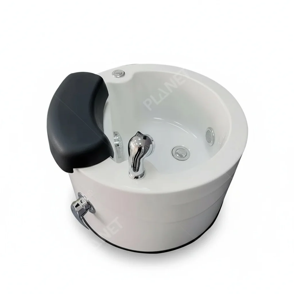 

Electric Pedicure Basin, Acrylic 570x570x330mm Pipeless Foot Spa, Portable Whirlpool Foot Bath, Beauty Salon Equipment