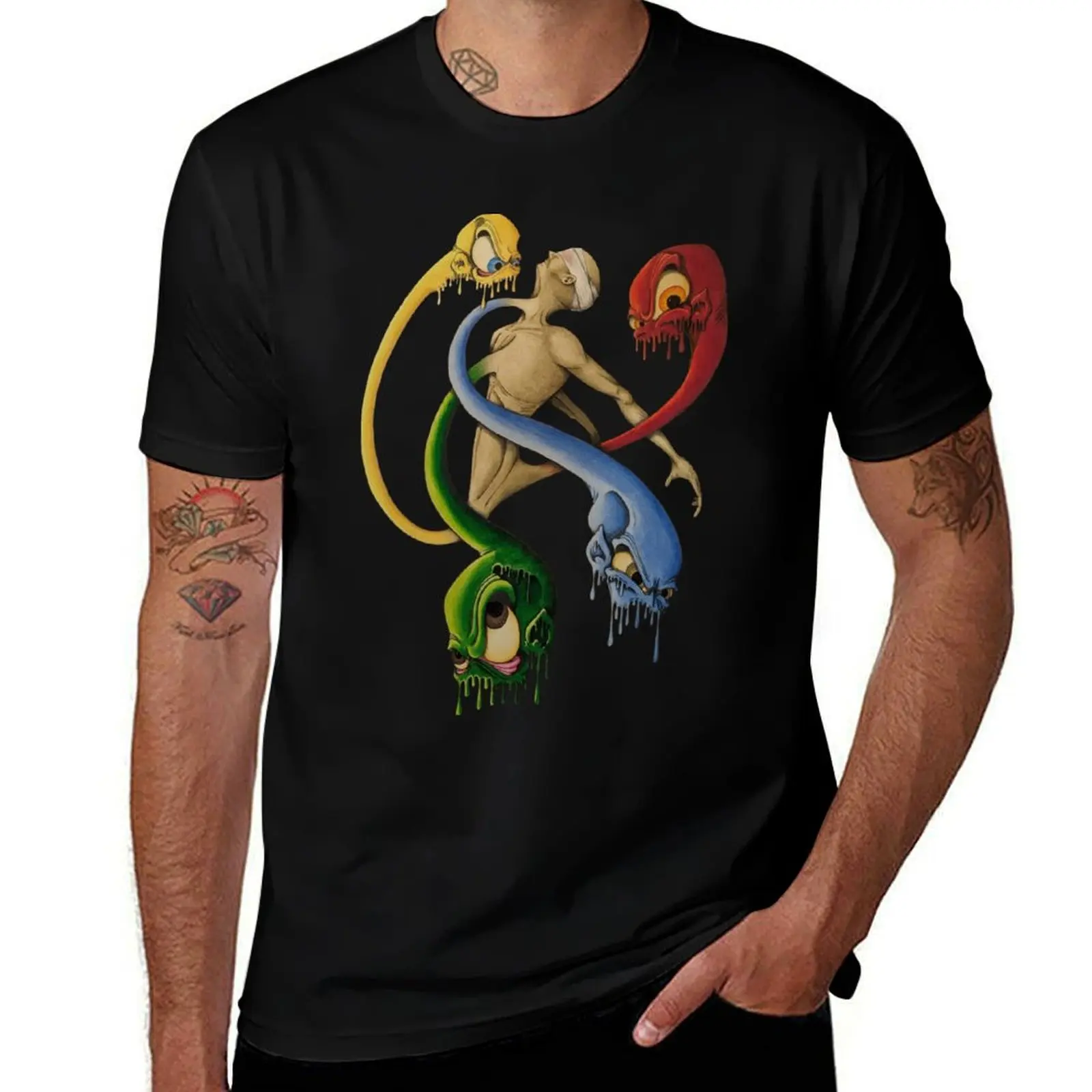 Goblins Busting Out T-Shirt Anti-Perspiration Workout Top T-Shirt