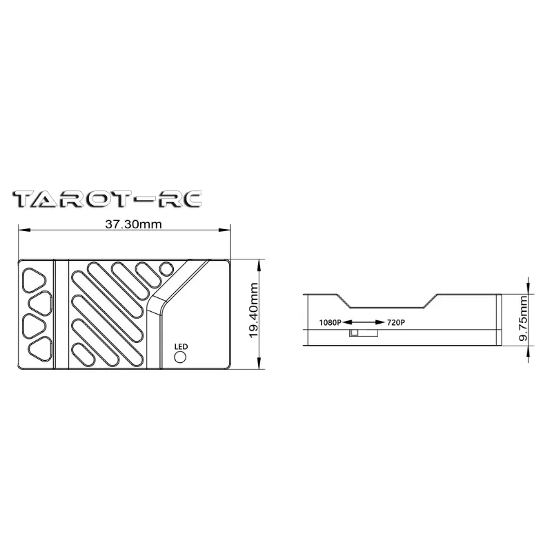 Tarot HDMI-module/300 mm/open type TL3504 analoge AV naar beeldoverdracht camera-antennes